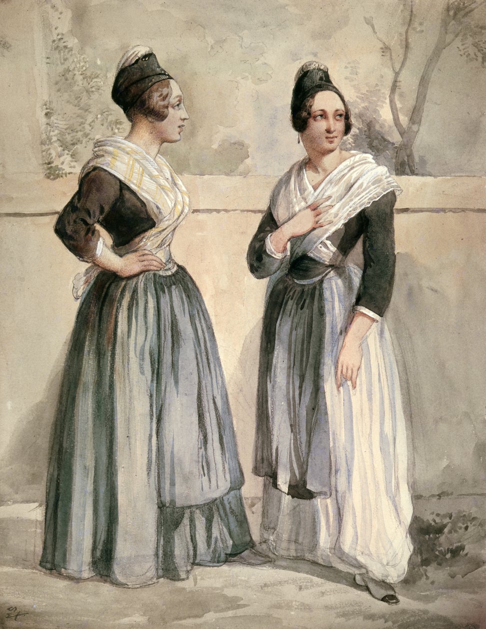 Innbyggere i Arles under Daudet og Bizets tid av Jean Joseph Bonaventure Laurens