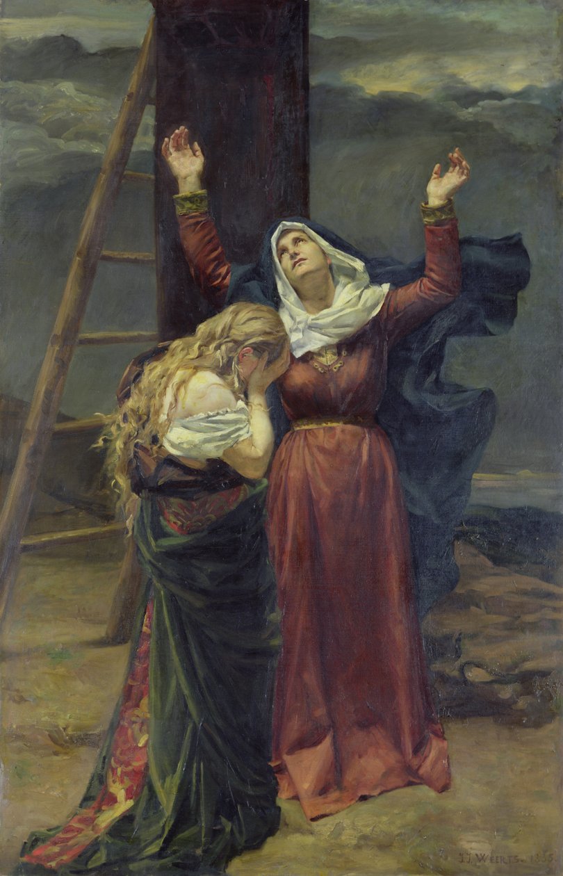Jomfruen ved foten av korset av Jean Joseph Weerts