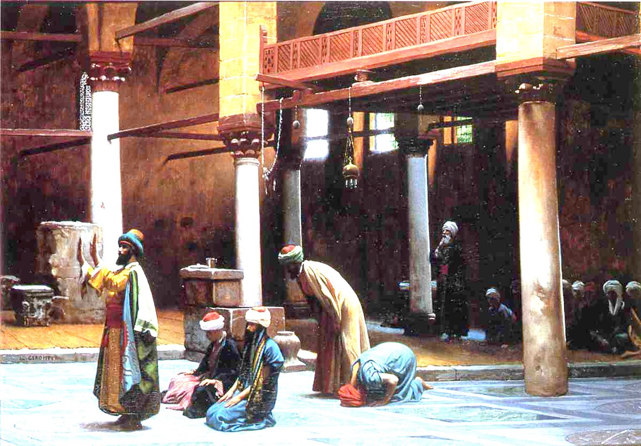 Bønn i en moske, 1892 av Jean Leon Gerome