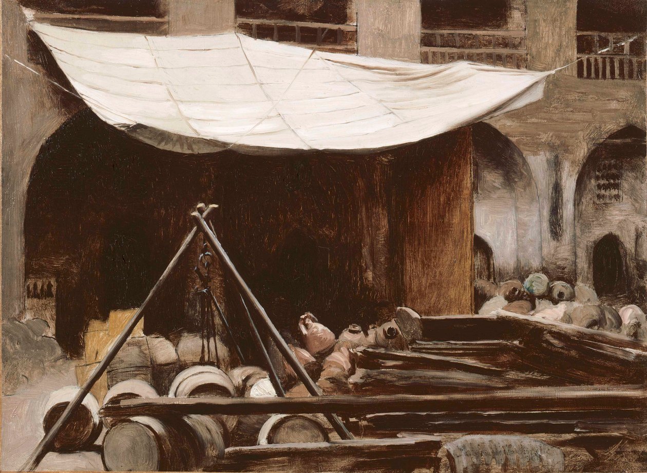 Soukene i hjertet av Kairo, 1861-62 av Jean Leon Gerome
