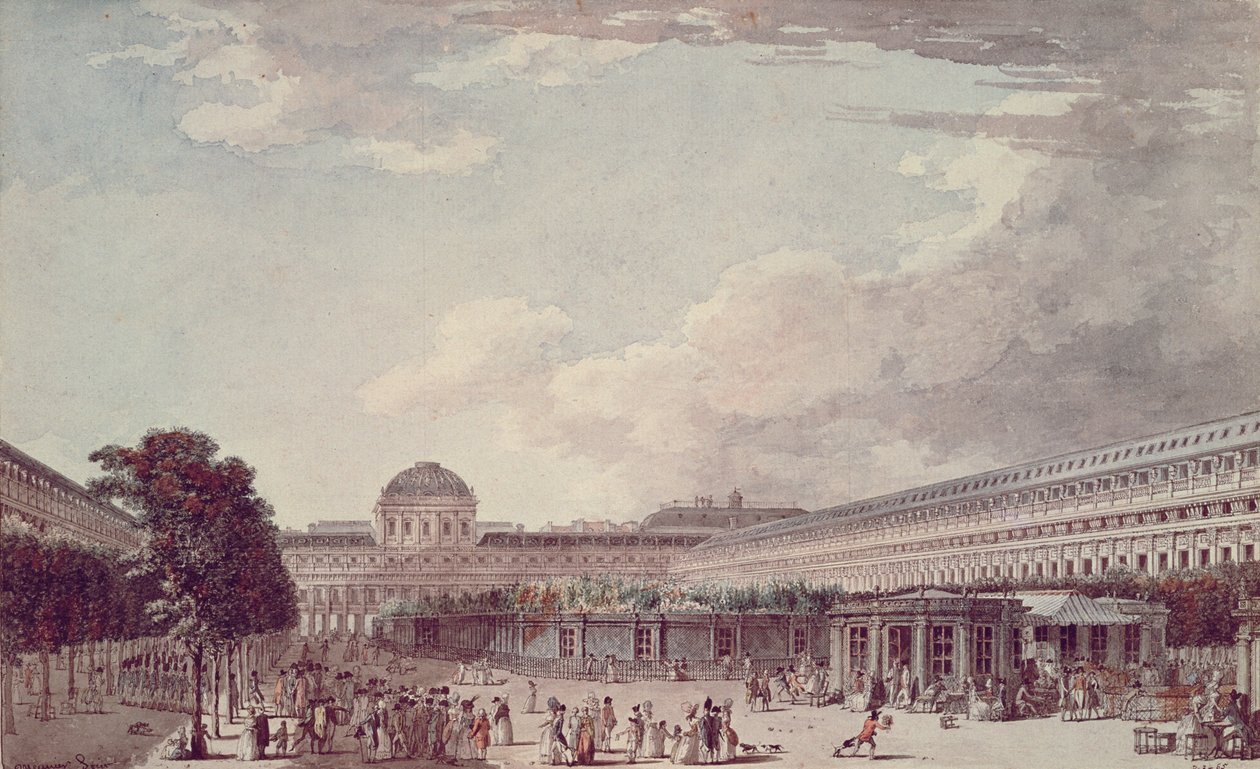 Le Palais Philippe Egalite, Le Palais Royal, 1791 av Jean Lespinasse