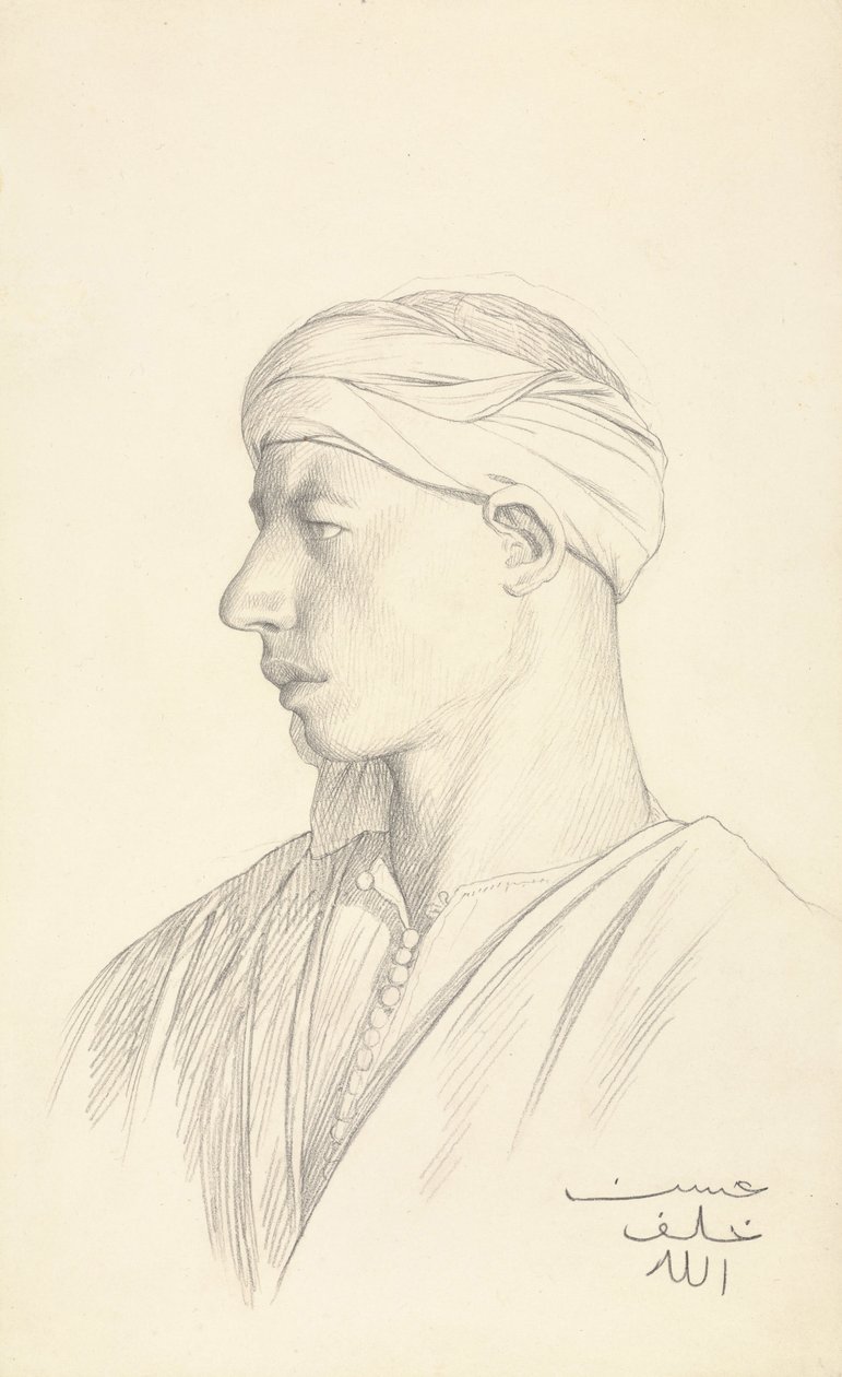 Portrett av en egyptisk Fellah av Jean Leon Gerome