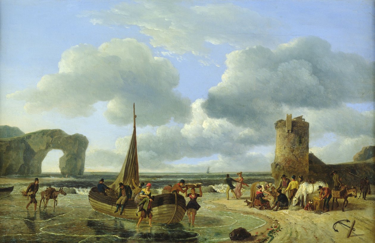 Kystscene av Jean Louis De Marne