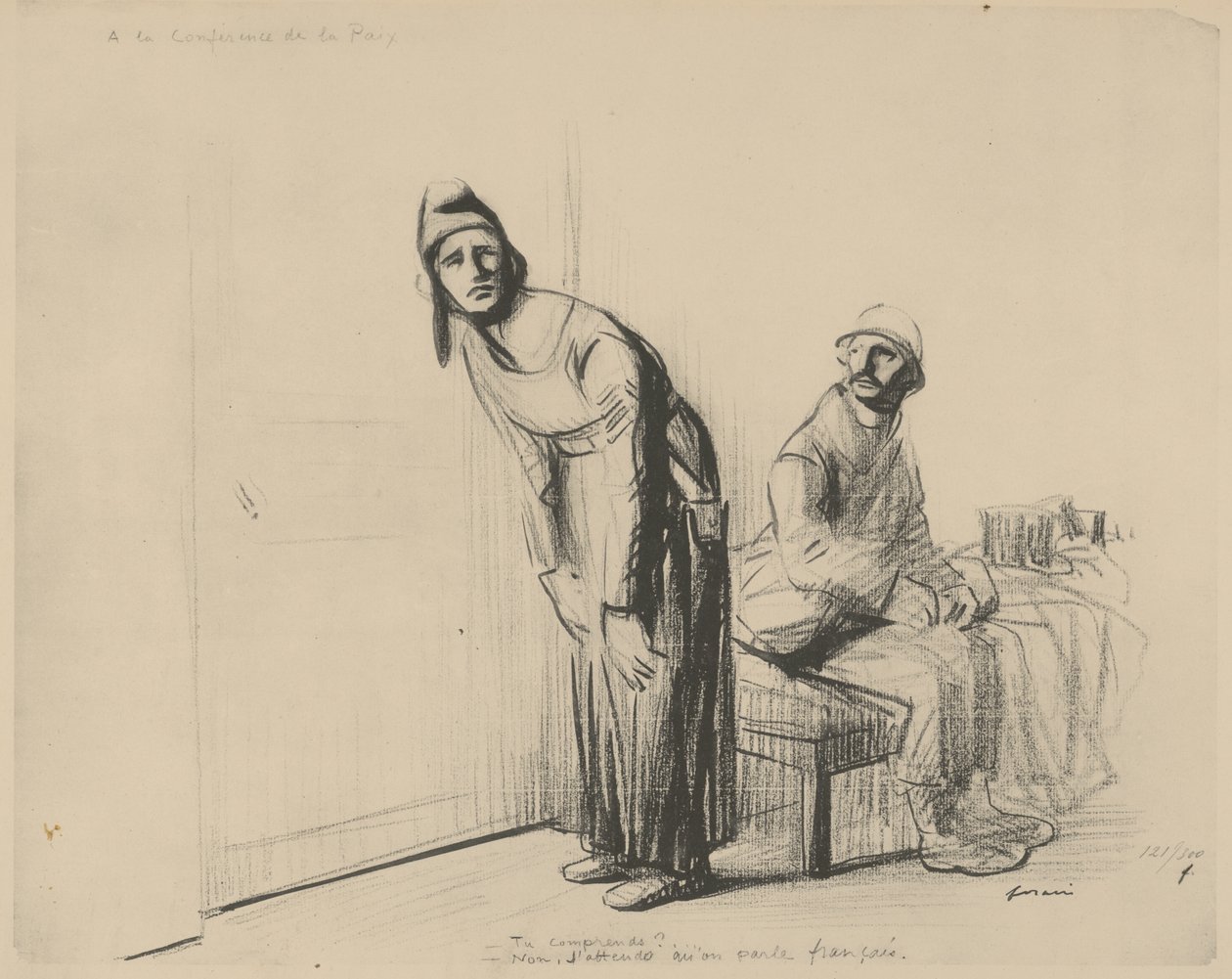 På fredskonferansen, 1919 av Jean Louis Forain