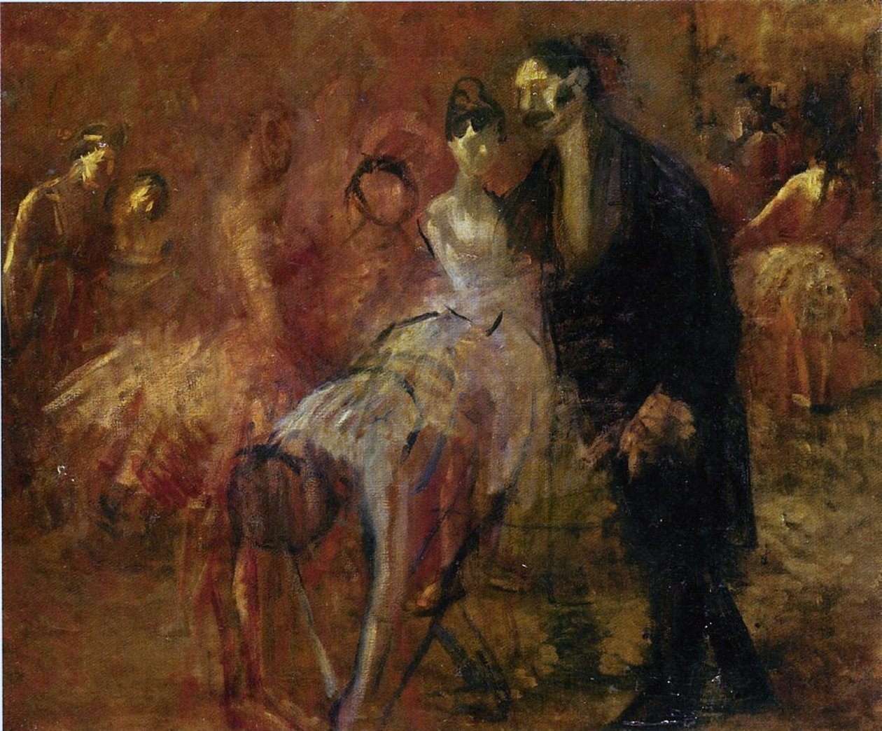 Bak scenen av Jean Louis Forain