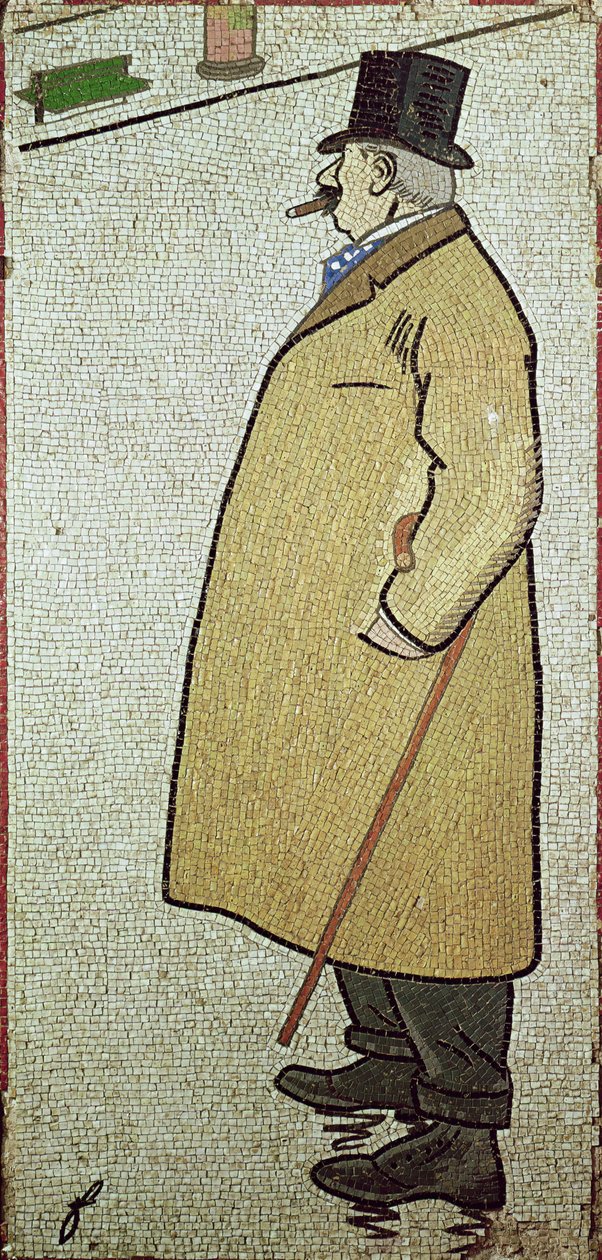 The Old Walker, ca. 1900 (mosaikk) av Jean Louis Forain