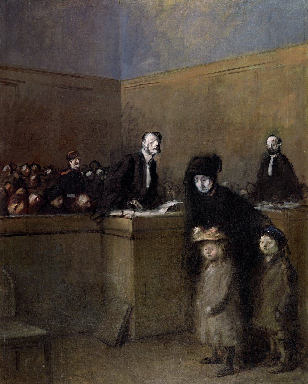 De svake og de undertrykte, ca. 1910 av Jean Louis Forain