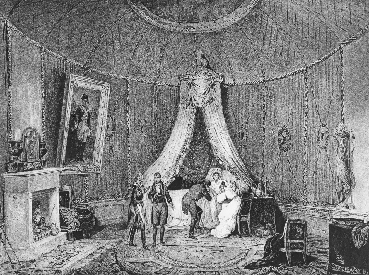Joséphine de Beauharnais døde 29. mai 1814, 1829 av Jean Louis Tirpenne