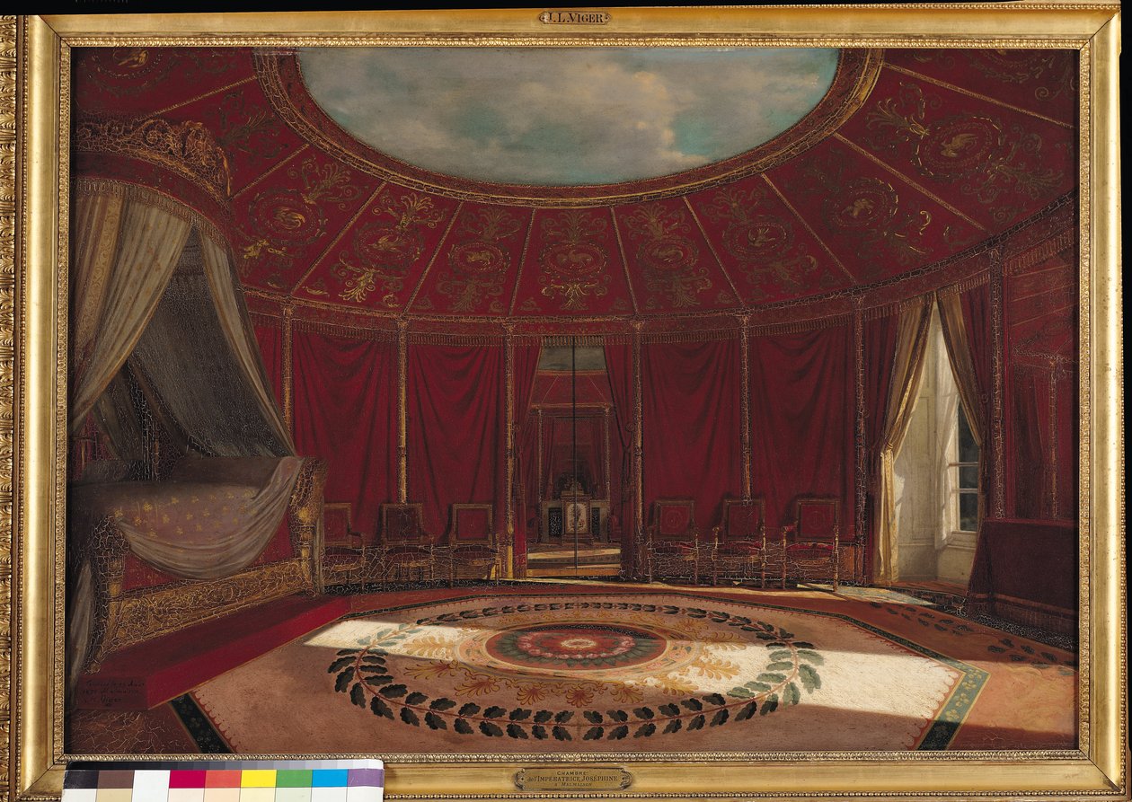 Keiserinne Josephines (1763-1814) soverom i Malmaison, 1870 av Jean Louis Victor Viger du Vigneau