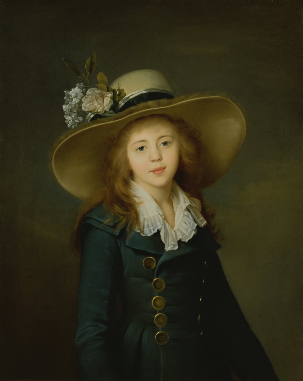 Portrett av Ekaterina Stroganov som barn, 1780-89 av Jean Louis Voille