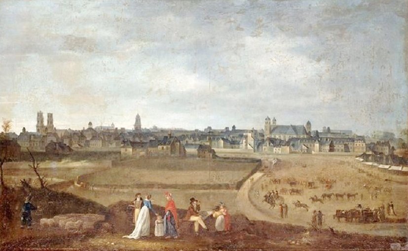 Utsikt over Rennes, tatt fra Champ de Mars av Jean Loyer