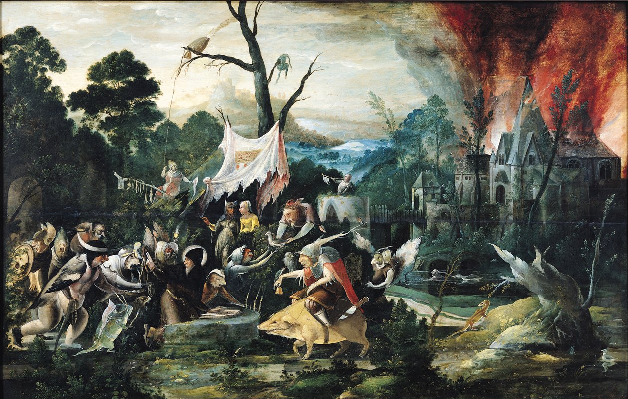Fristelsen til St. Antonius av Jean Mandyn