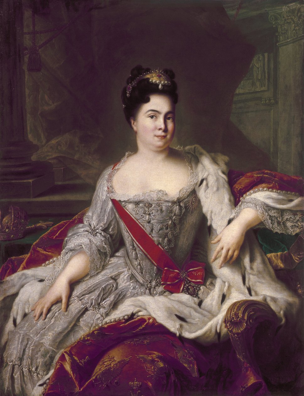 Portrett av Catherine I (1684-1727) av Jean Marc Nattier