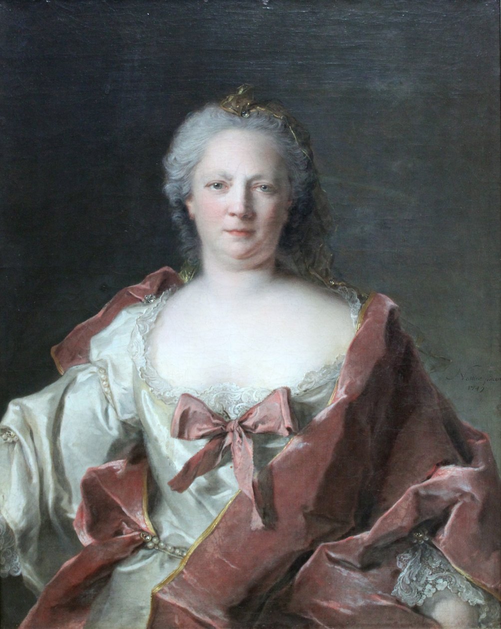 Portrett av Frankfurt-bankmannens kone Anna Elisabeth Leerse (1698-1776) av Jean Marc Nattier