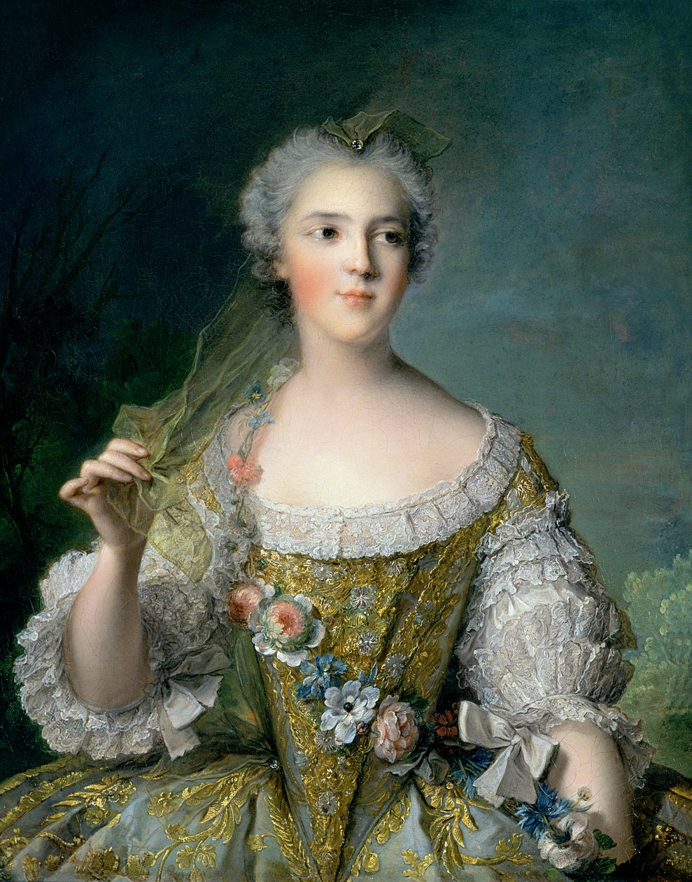 Portrett av Madame Sophie (1734-82), datter av Louis XV, på Fontevrault, 1748 av Jean Marc Nattier