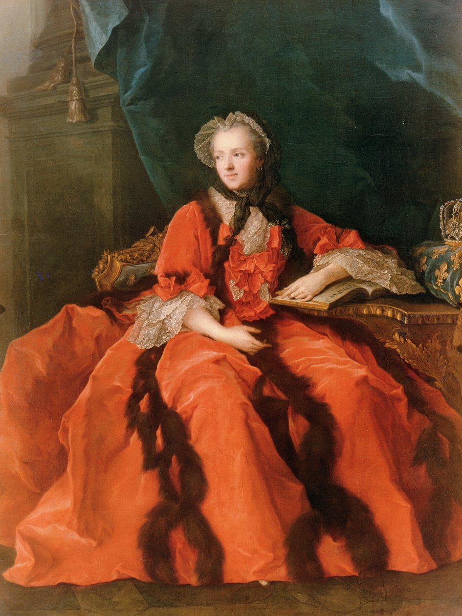 Portrett av Maria Leszczynska (1703-68) 1762 av Jean Marc Nattier