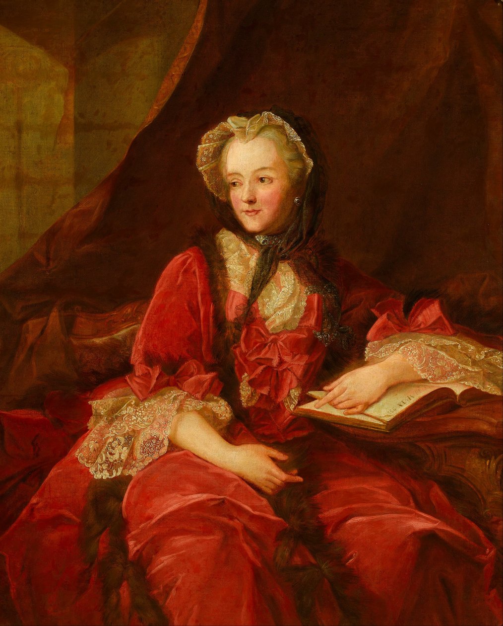 Portrett av Marie Leszczyska av Jean Marc Nattier