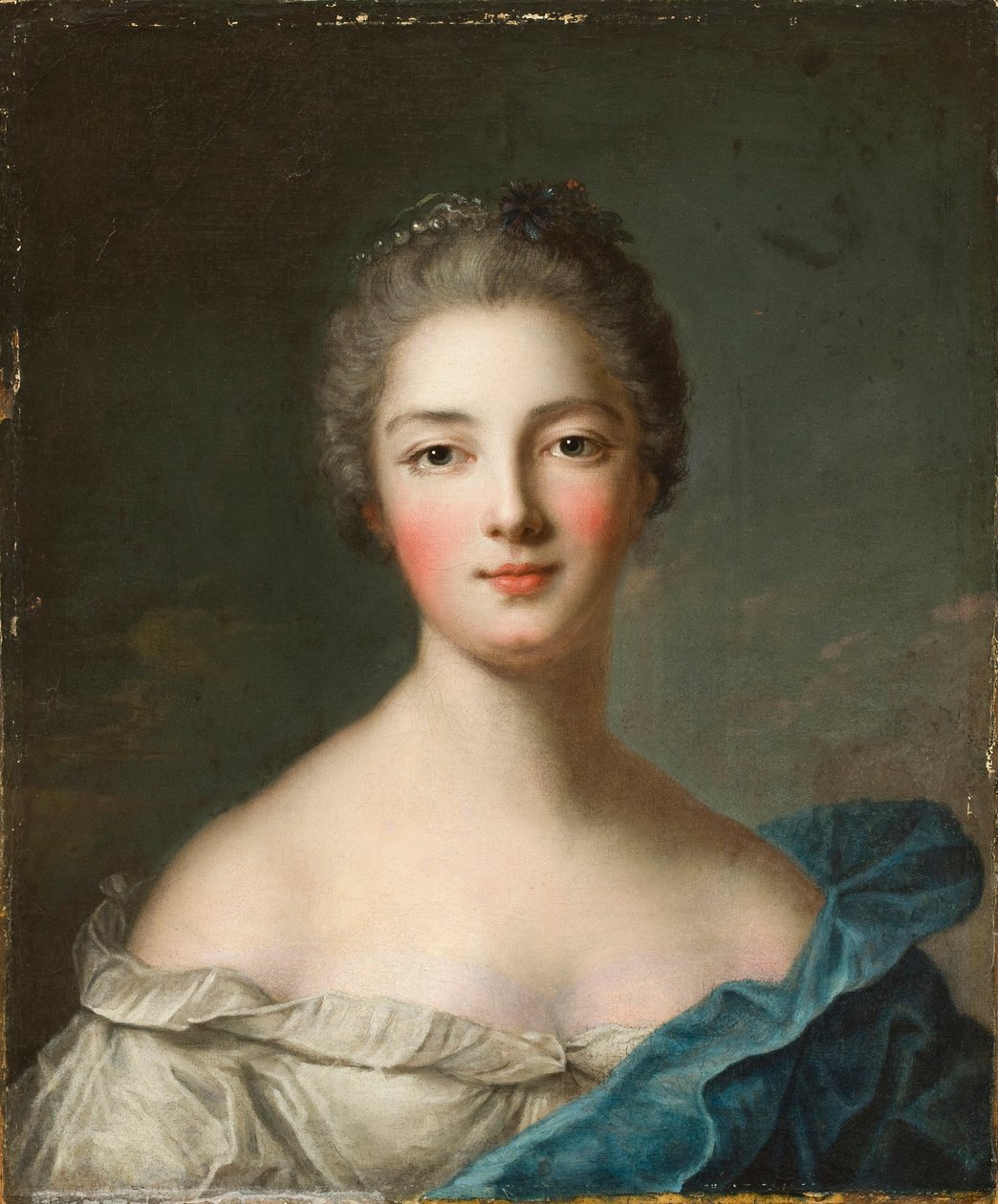 Portrett av en dame, ca. 1750 av Jean Marc Nattier
