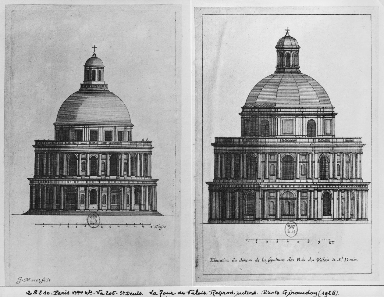 Basilica Saint-Denis, Valois Tower, ca. 1655 (se også 414689, 414690) av Jean Marot
