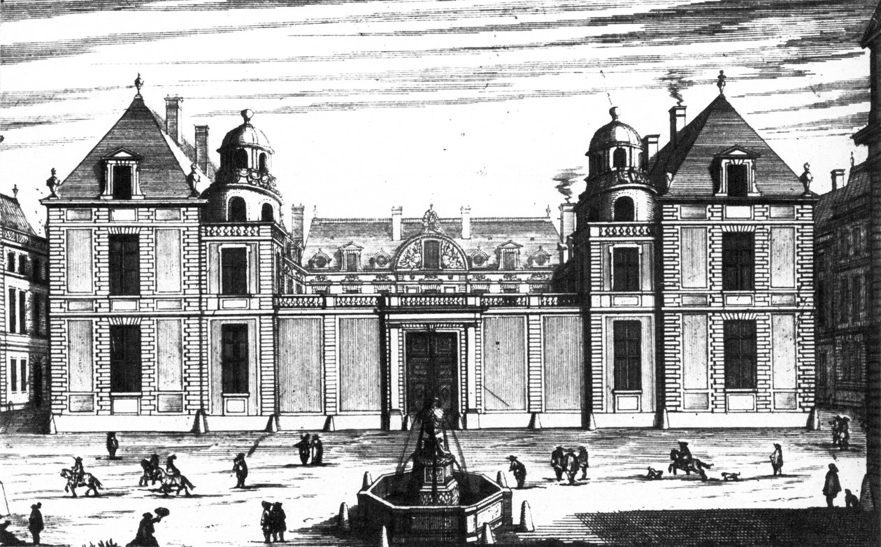 Hotel Tubeuf (Palais Mazarin) gate foran ved Marot av Jean Marot