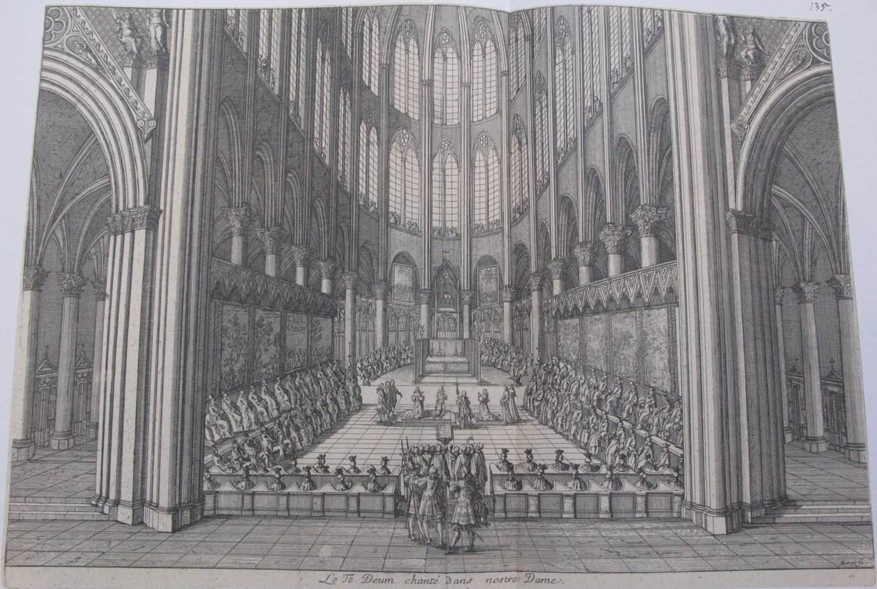 Te deum i katedralen Notre Dame av Jean Marot