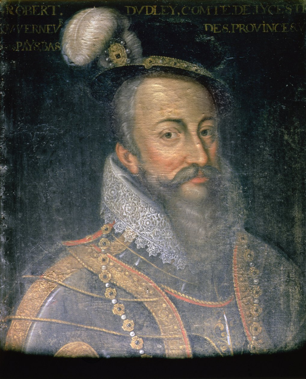 Portrett av Robert Dudley (1532-88) jarl av Leicester av Jean Laurent Mosnier