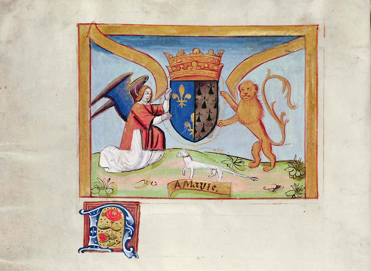 Våpenskjold til Anne av Bretagne (1477-1514) 1515 av Jean Perreal