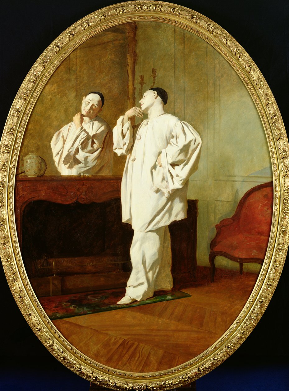 Portrett av Charles Deburau (1829-73) av Jean Pezous