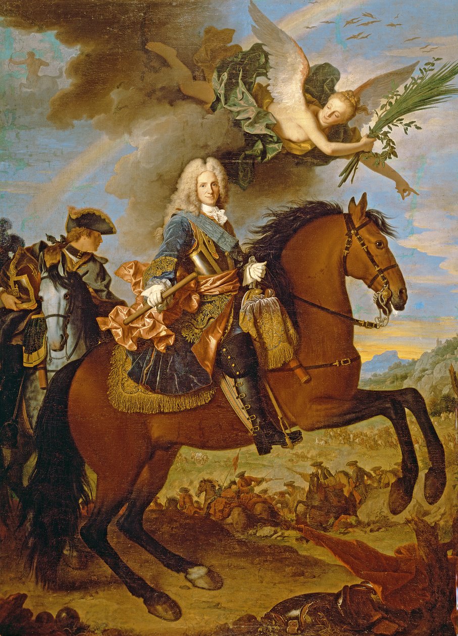 Rytterportrett av Philip V (1683-1746) av Jean Ranc