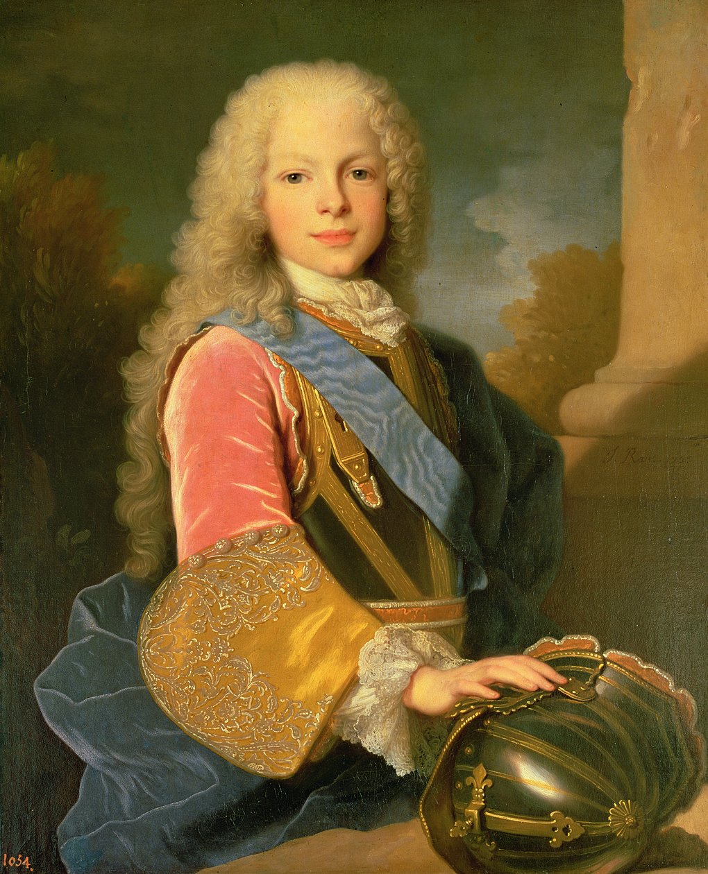 Portrett av Ferdinand de Bourbon og Savoy (1713-59) Prins av Asturias, 1725 av Jean Ranc