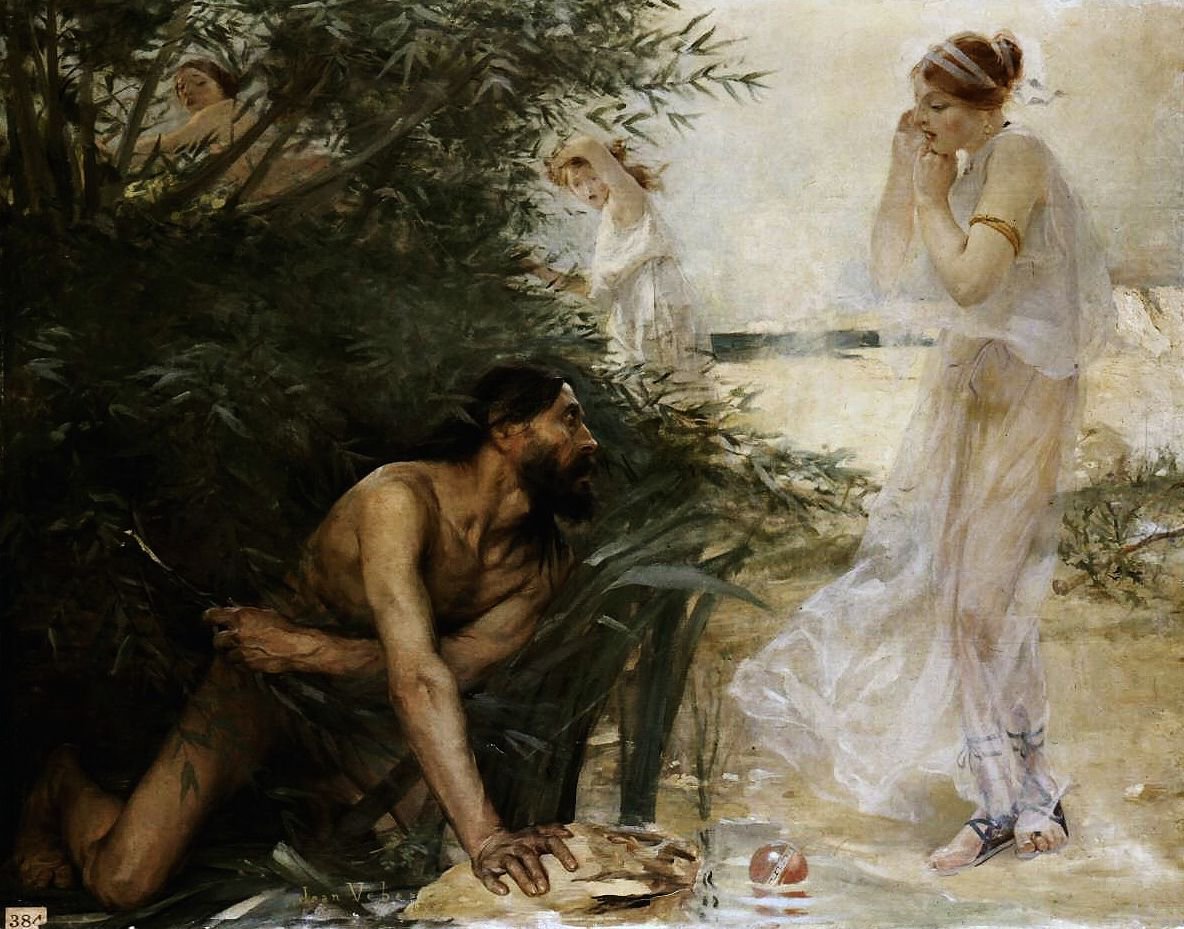 Ulysses og Nausicaan av Jean Veber