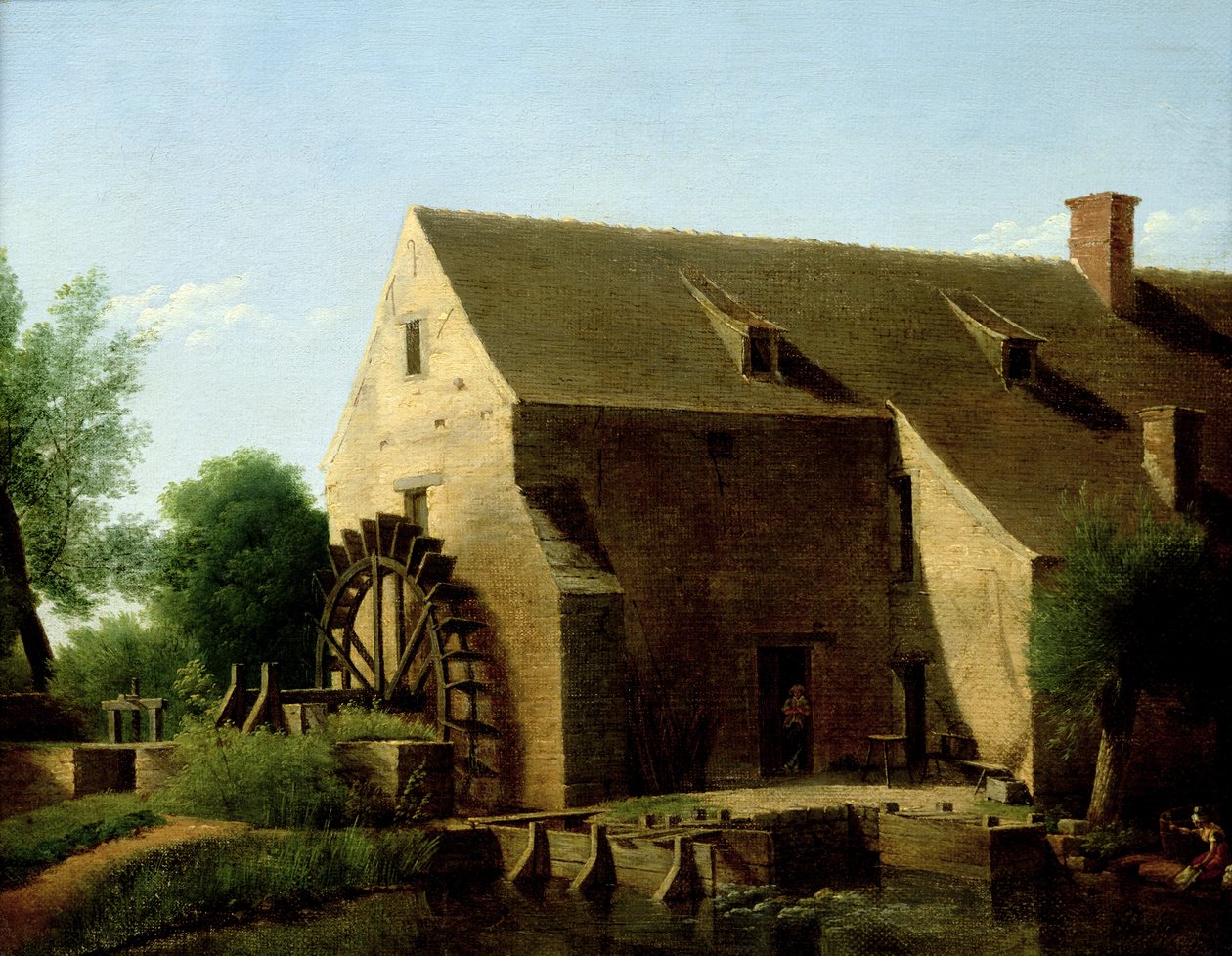 En mølle, 1800-06 av Jean Victor Bertin