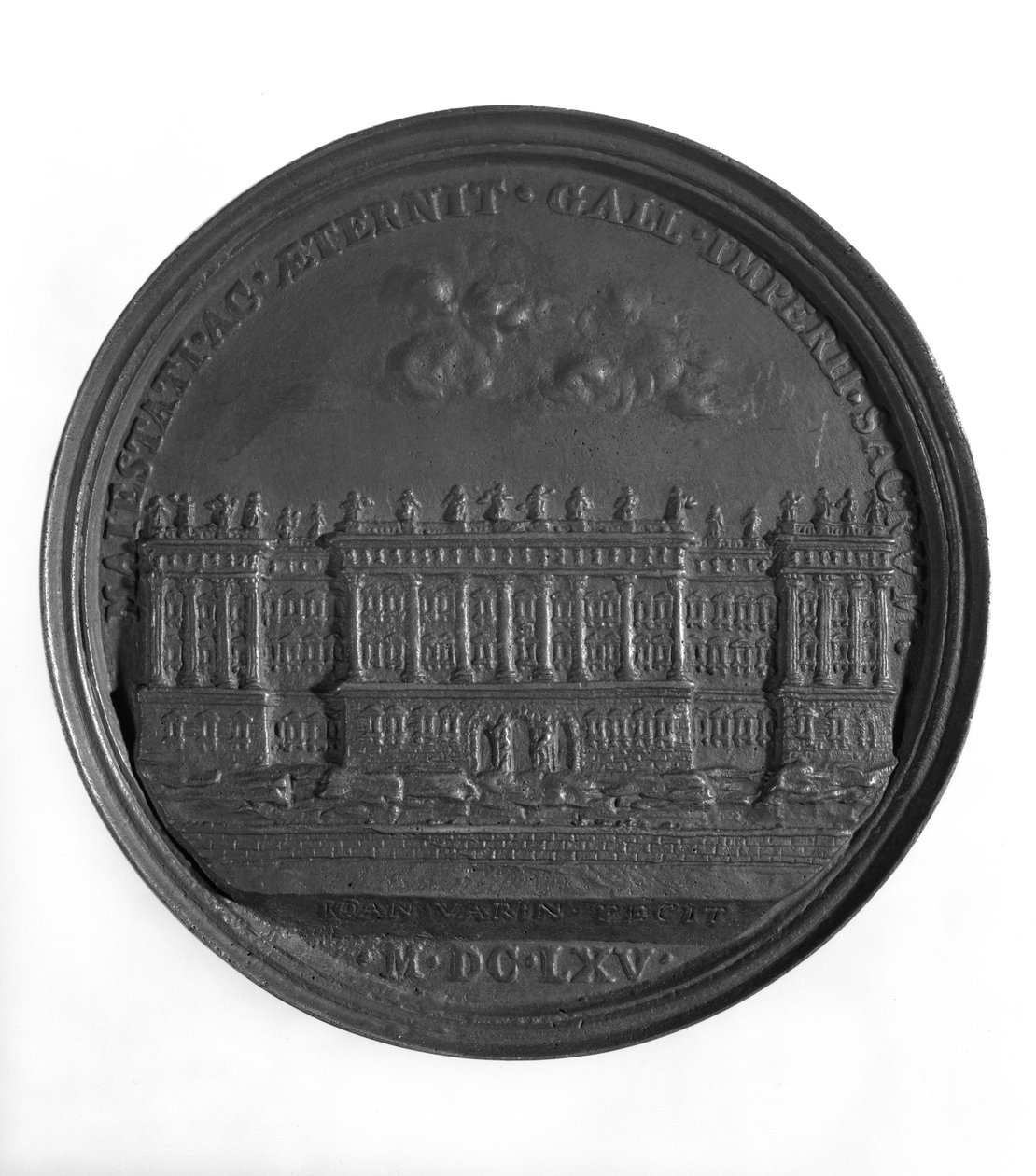 Medalje med Berninis design for Louvre, 1665 (gull) av Jean Warin