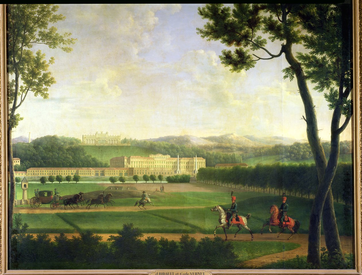 Schönbrunn slott, 1810 av Jean Joseph Xavier Bidauld
