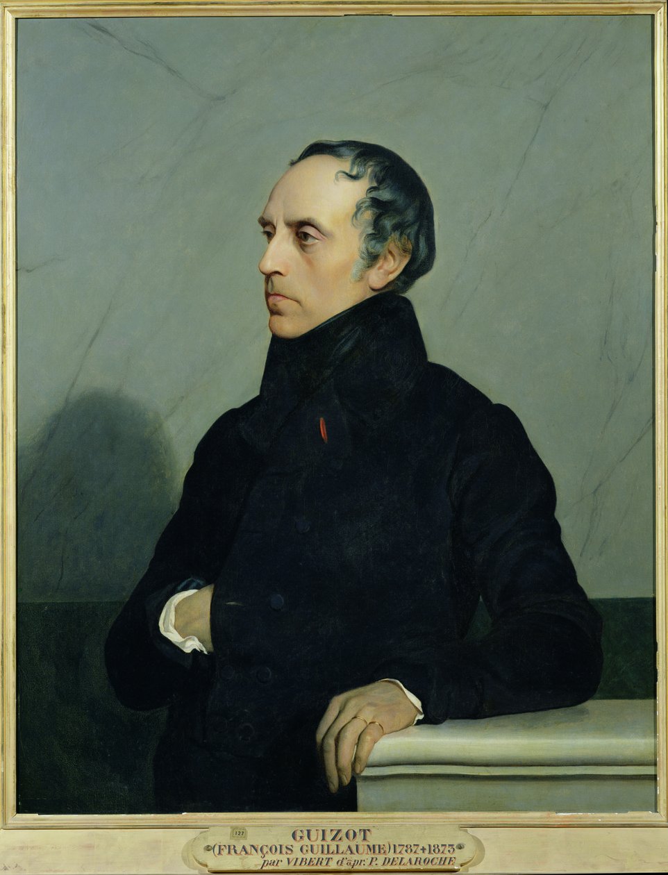 Francois Guizot (1787-1874) etter et maleri av Paul Delaroche (1797-1856) ca. 1878 av Jehan Georges Vibert