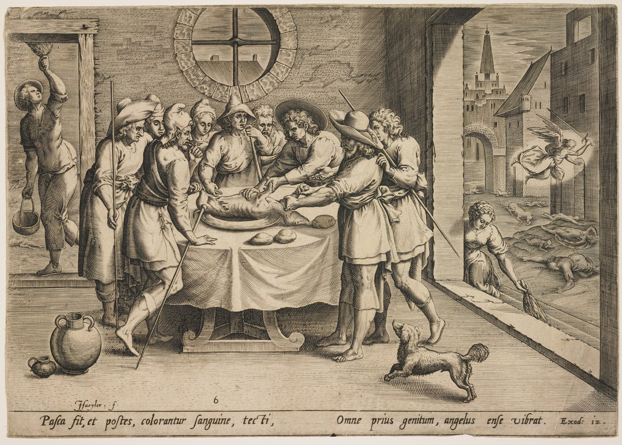 Påske (2. Mosebok 12) av Jean or Johann Sadeler