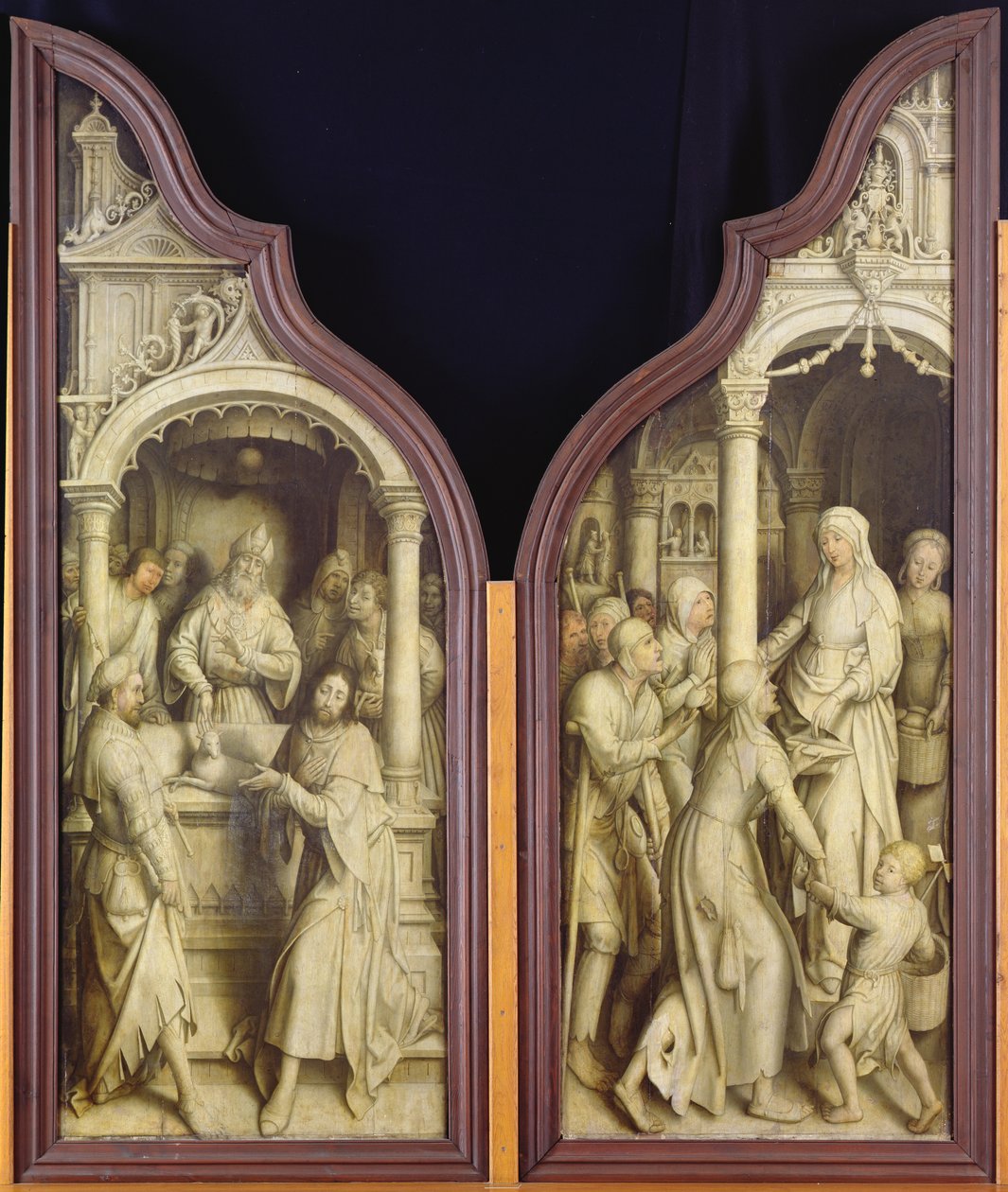 St. Joachim og St. Anne, fra Triptych of the Immaculate Conception av Jean the Elder Bellegambe