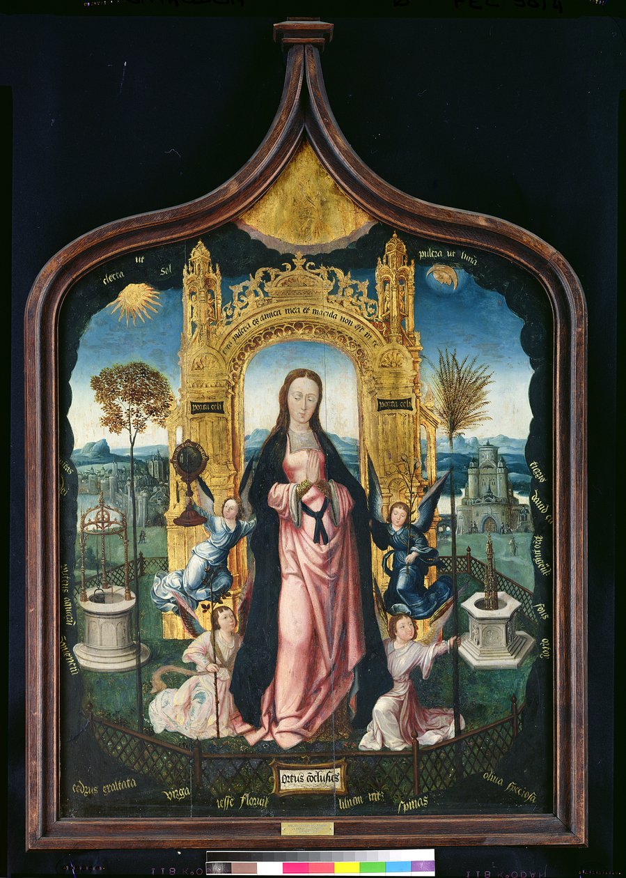 Litanienes jomfru eller Den ulastelige unnfangelse av Jean the Elder Bellegambe