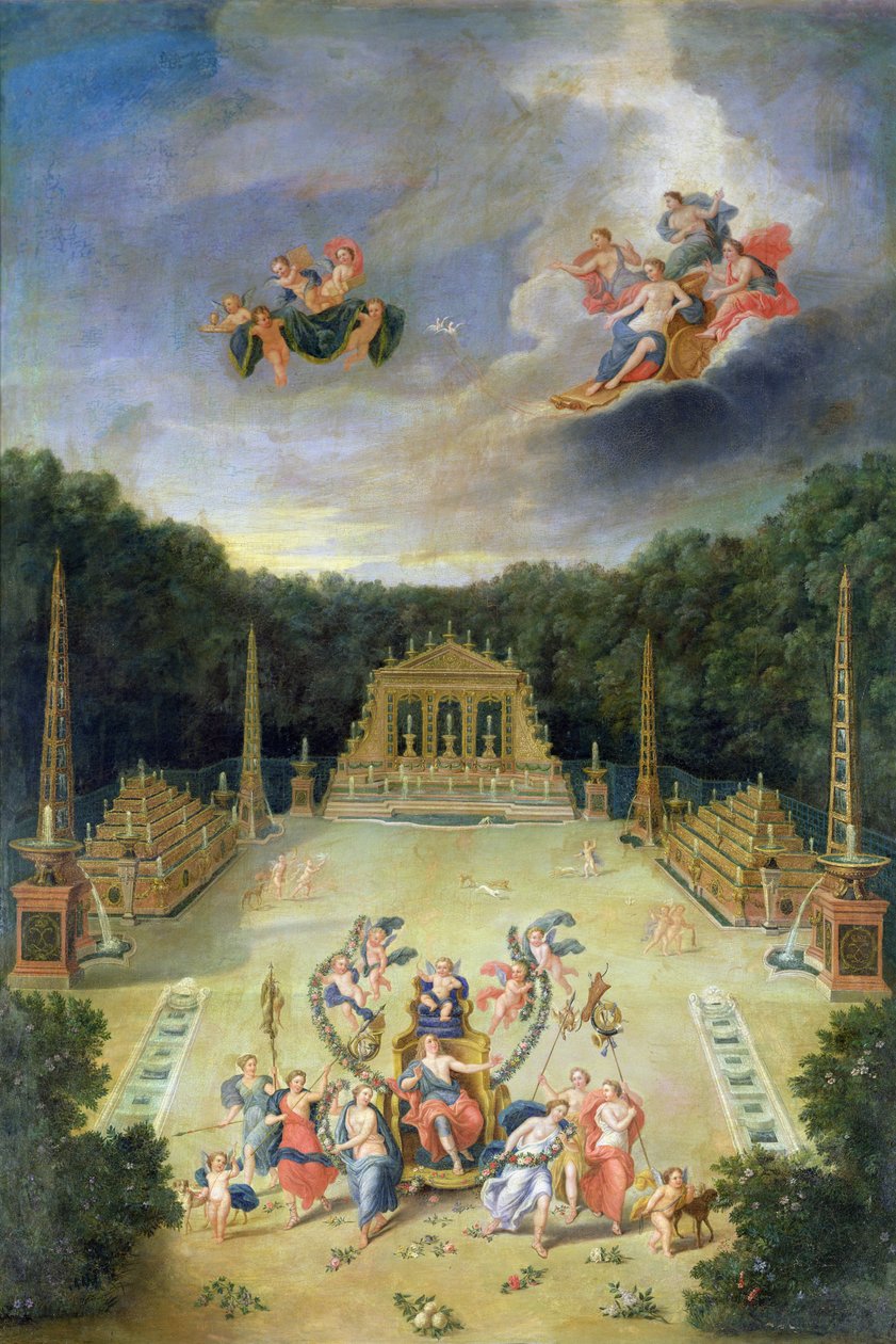 Groves of Versailles. Triumfbuen av Jean the Younger Cotelle