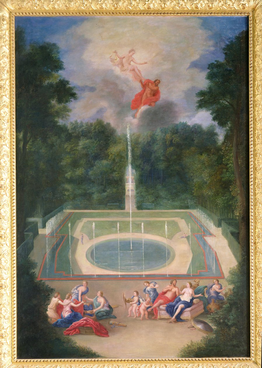 The Groves of Versailles med Mars og Venus før Apollo og Vulcan, 1688 av Jean the Younger Cotelle