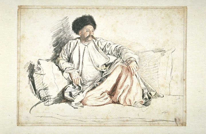 Portrett av Mr Levett av Jean Étienne Liotard