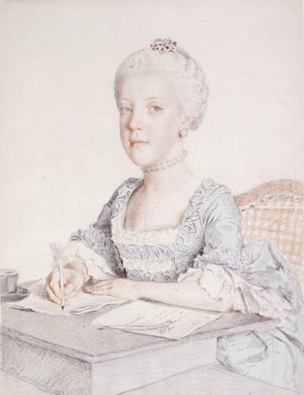 Portrett av erkehertuginne Johanna Gabriele av Jean Étienne Liotard