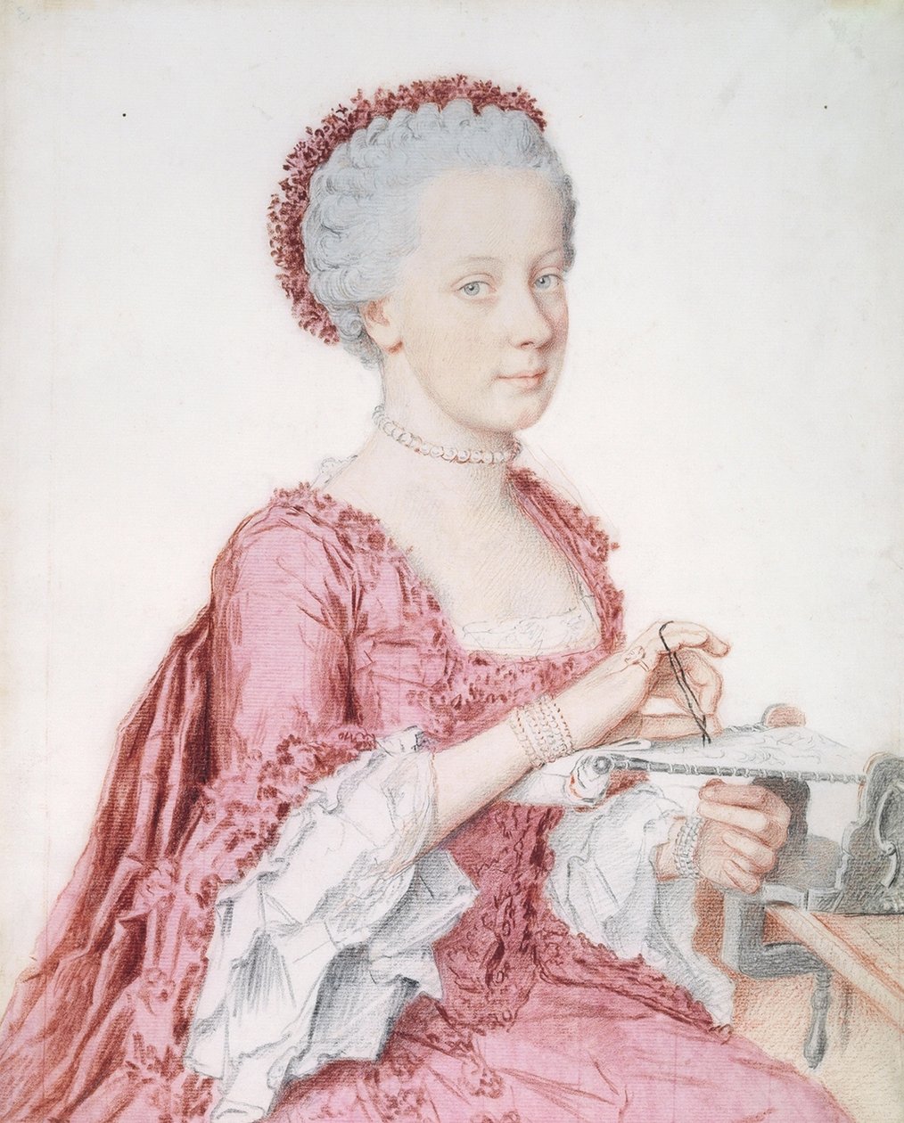 Portrett av erkehertuginne Maria Amalia av Østerrike av Jean Étienne Liotard