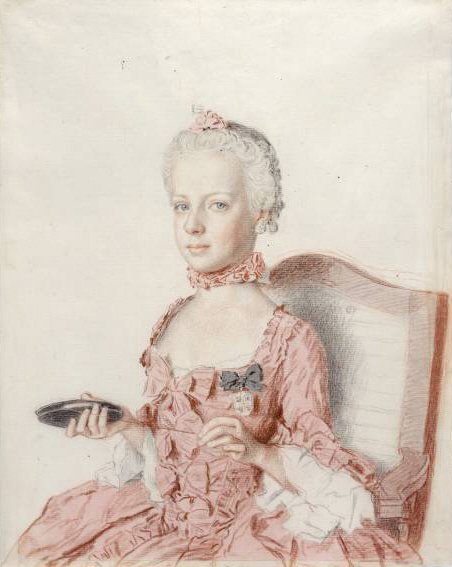 Portrett av erkehertuginne Maria Antonia av Østerrike av Jean Étienne Liotard