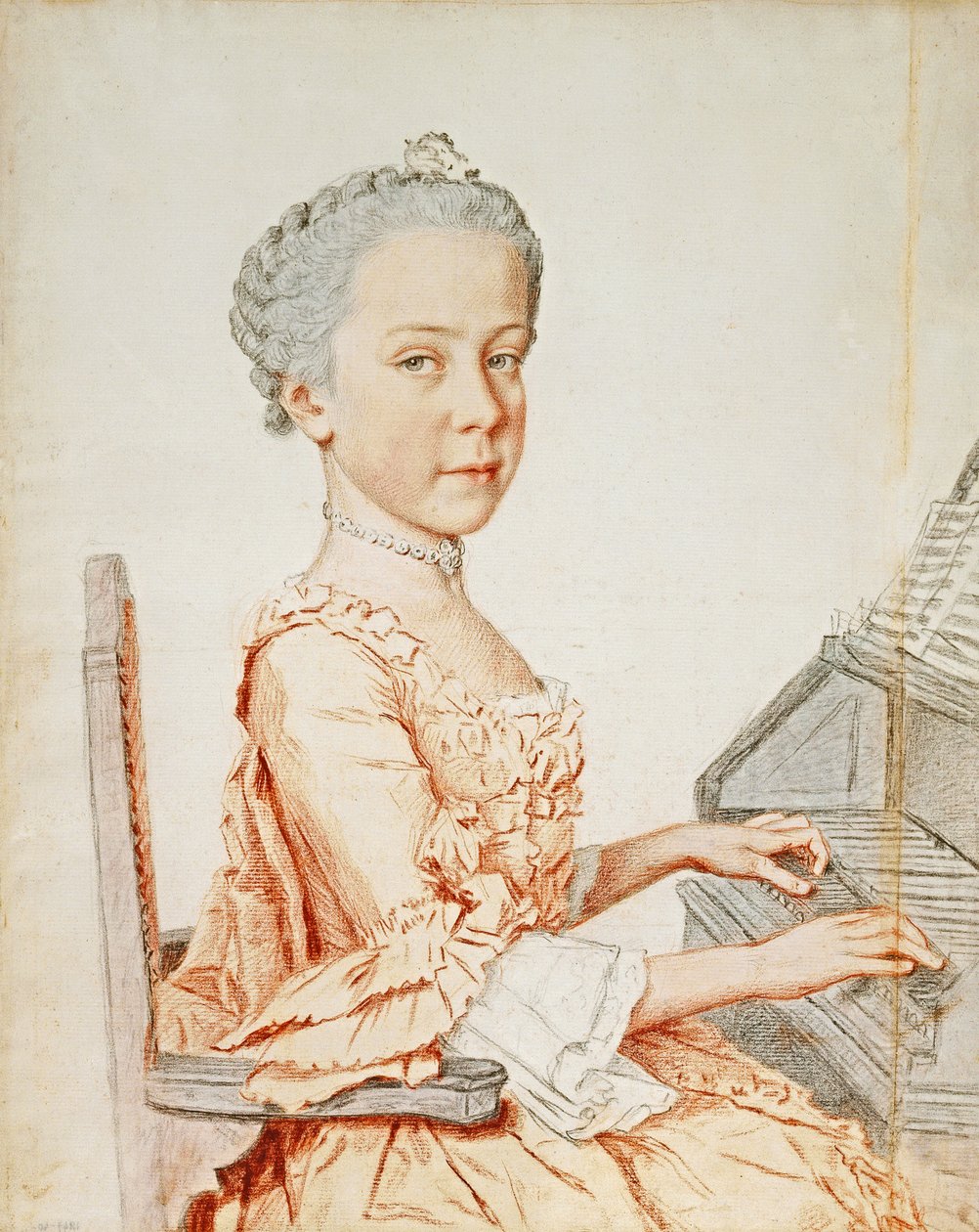 Portrett av erkehertuginne Maria Josepha av Østerrike av Jean Étienne Liotard