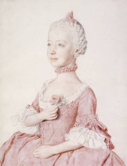 Portrett av Maria Carolina av Østerrike av Jean Étienne Liotard