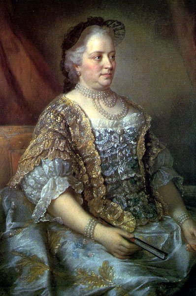 Portrett av Maria Theresa, suveren i Østerrike, Ungarn og Böhmen, i 1762 av Jean Étienne Liotard