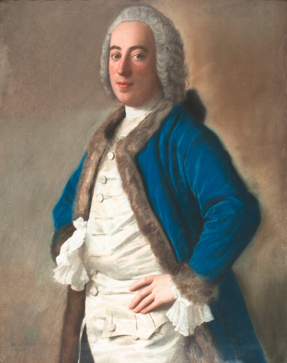 Portrett av Monsieur Boère, kjøpmann i Genova av Jean Étienne Liotard