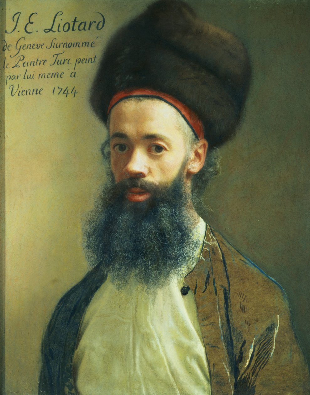 Selvportrett, 1744 (pastell på papir) av Jean Étienne Liotard