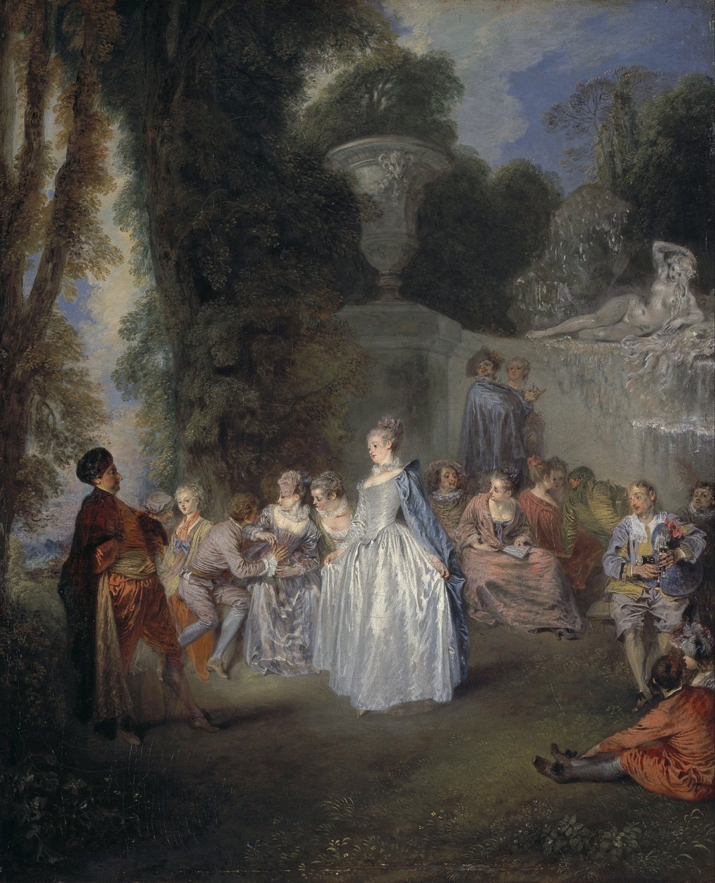Venetianske festivaler av Jean-Antoine Watteau